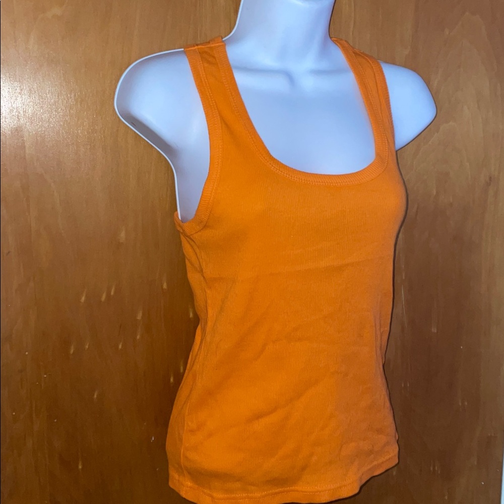 Orange Ribbed Tank Top 🧡 - Picture 5 of 9